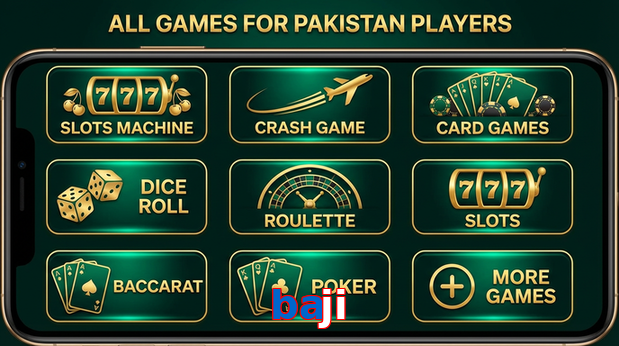 Main screen of Baji games page for PK players